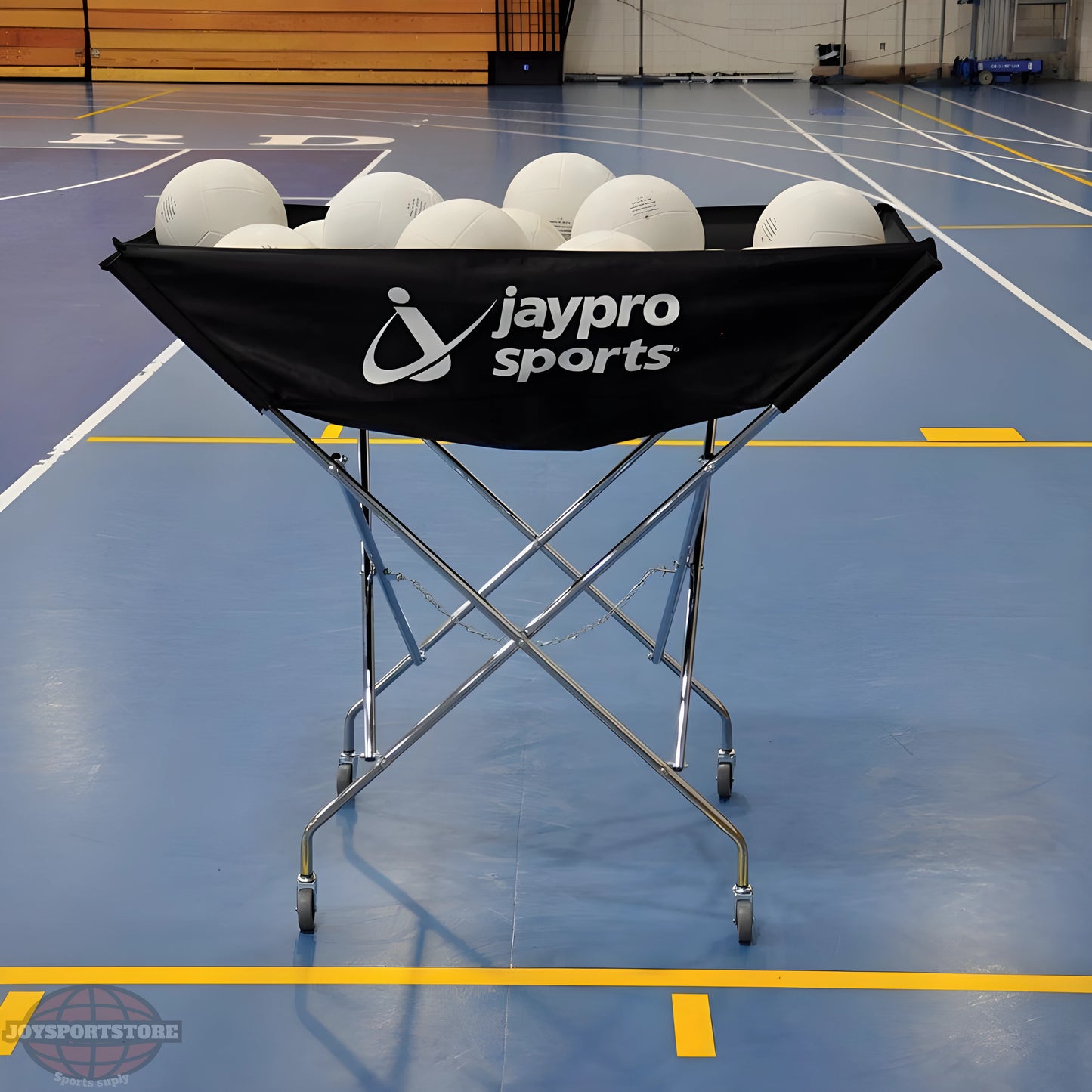 Jaypro Volleyball Hammock Drill Cart | Heavy-Duty, High-Capacity Ball Cart for Fast-Paced Drills (HSVBC24) - JoySportStore