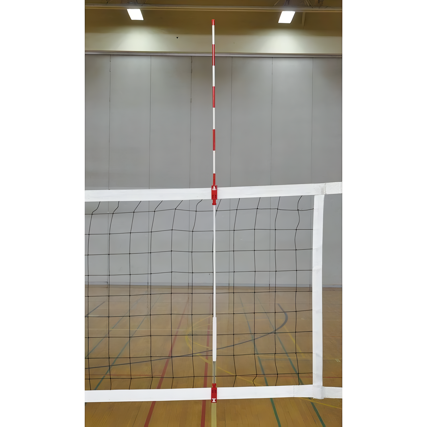 Jaypro Volleyball Net – 72 in. Universal Antennas | Regulation Net with High-Visibility Poles & Complete Rigging (VBA‑80)