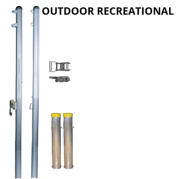 Jaypro Recreational Outdoor Volleyball Uprights (2-3/8 in. Galvanized Steel Pole)