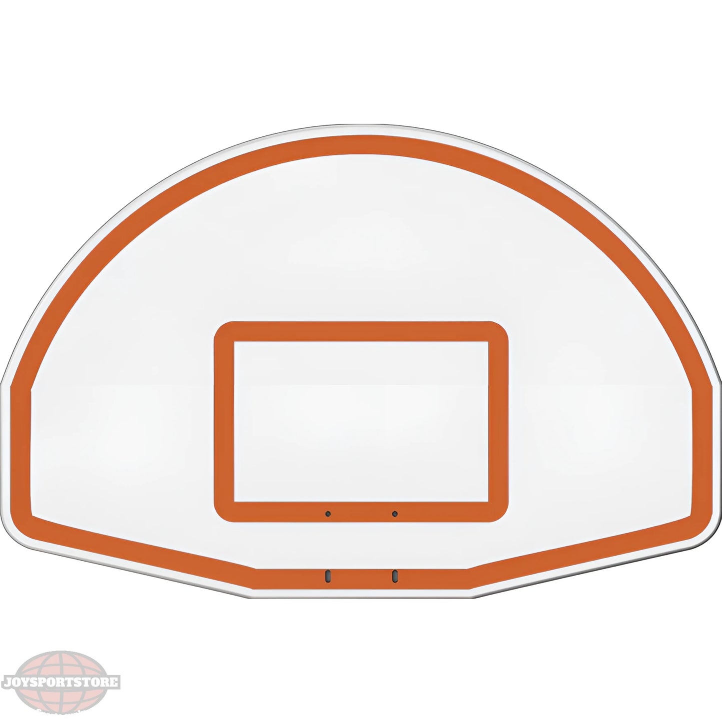 Jaypro white and orange outdoor basketball hoop backboard with mounting brackets