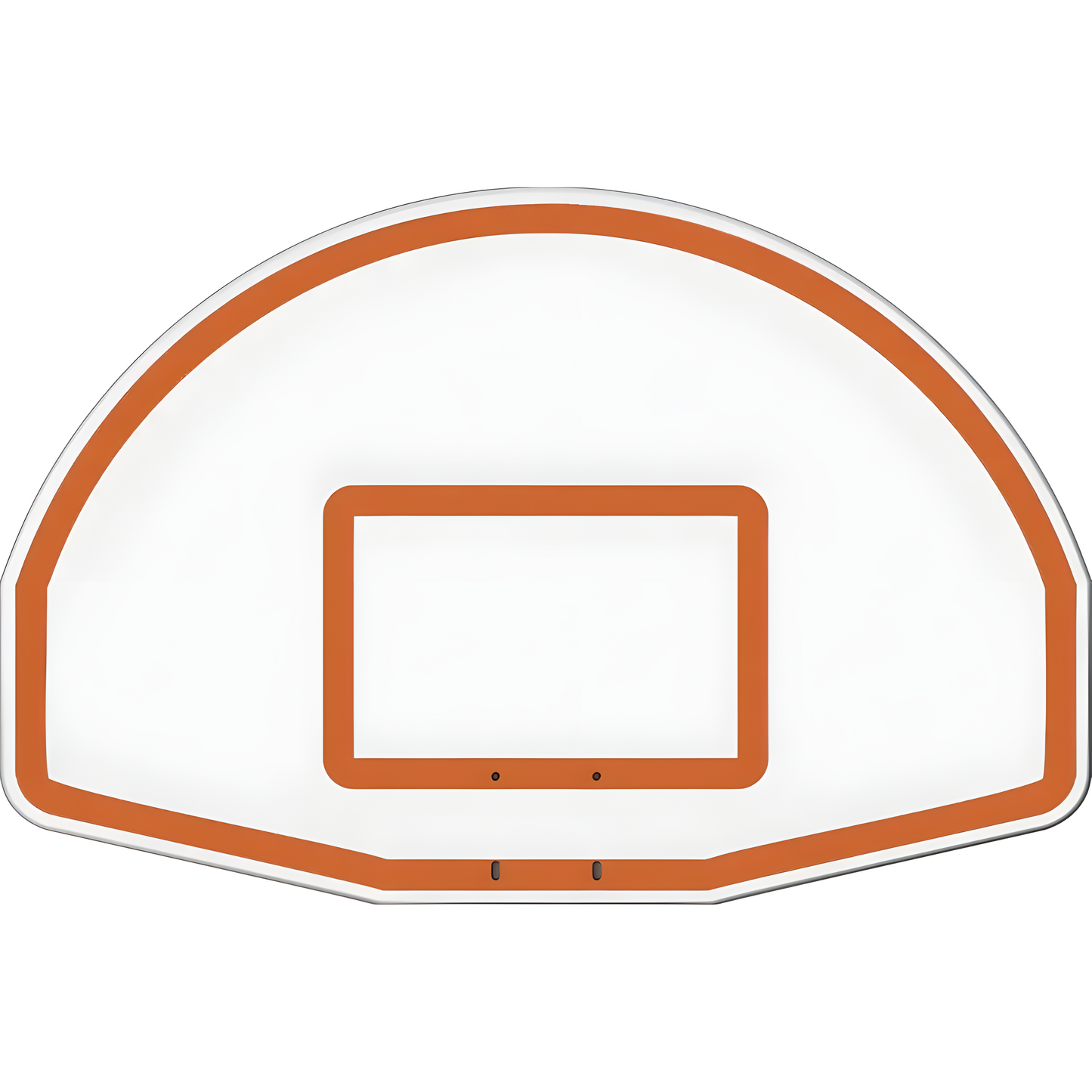 Jaypro Outdoor Basketball Hoop backboard with orange trim and rectangular target area