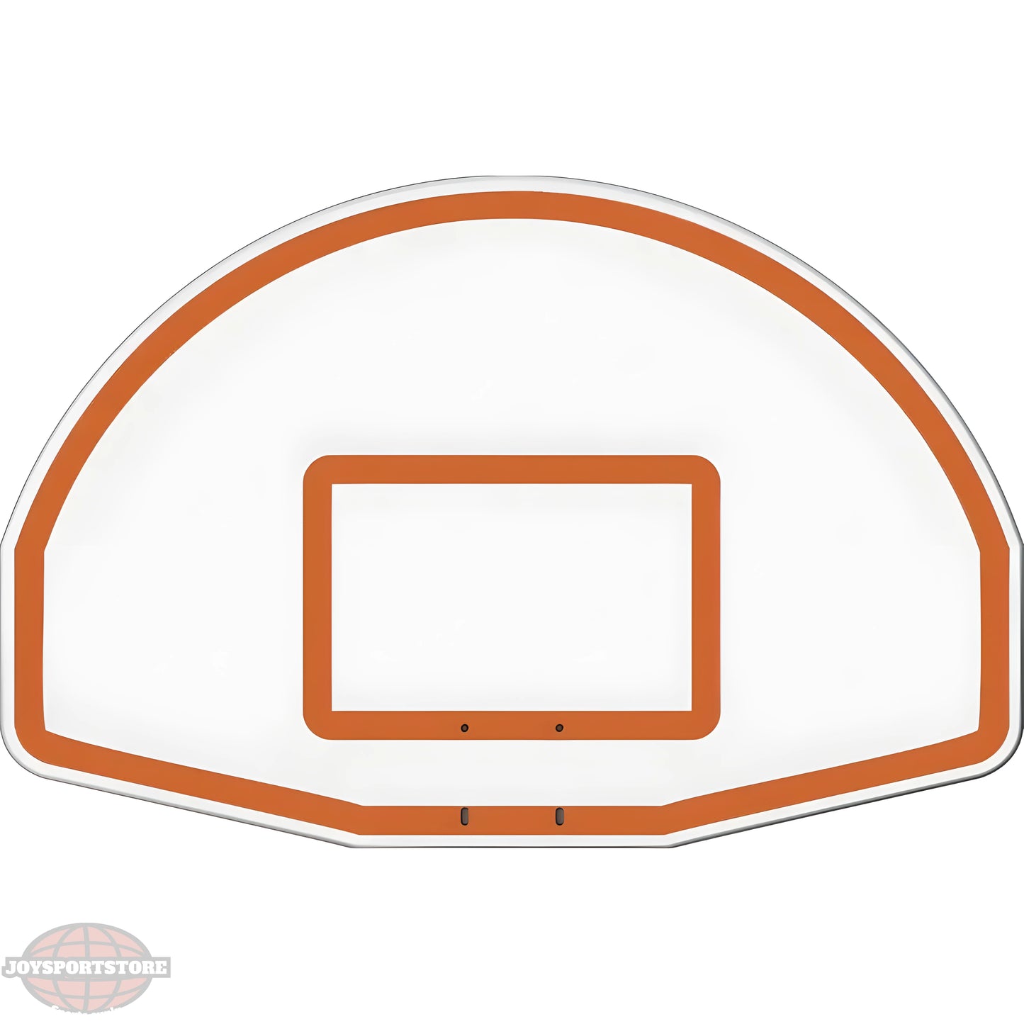 Jaypro Outdoor Basketball Hoop backboard with orange trim and rectangular target area