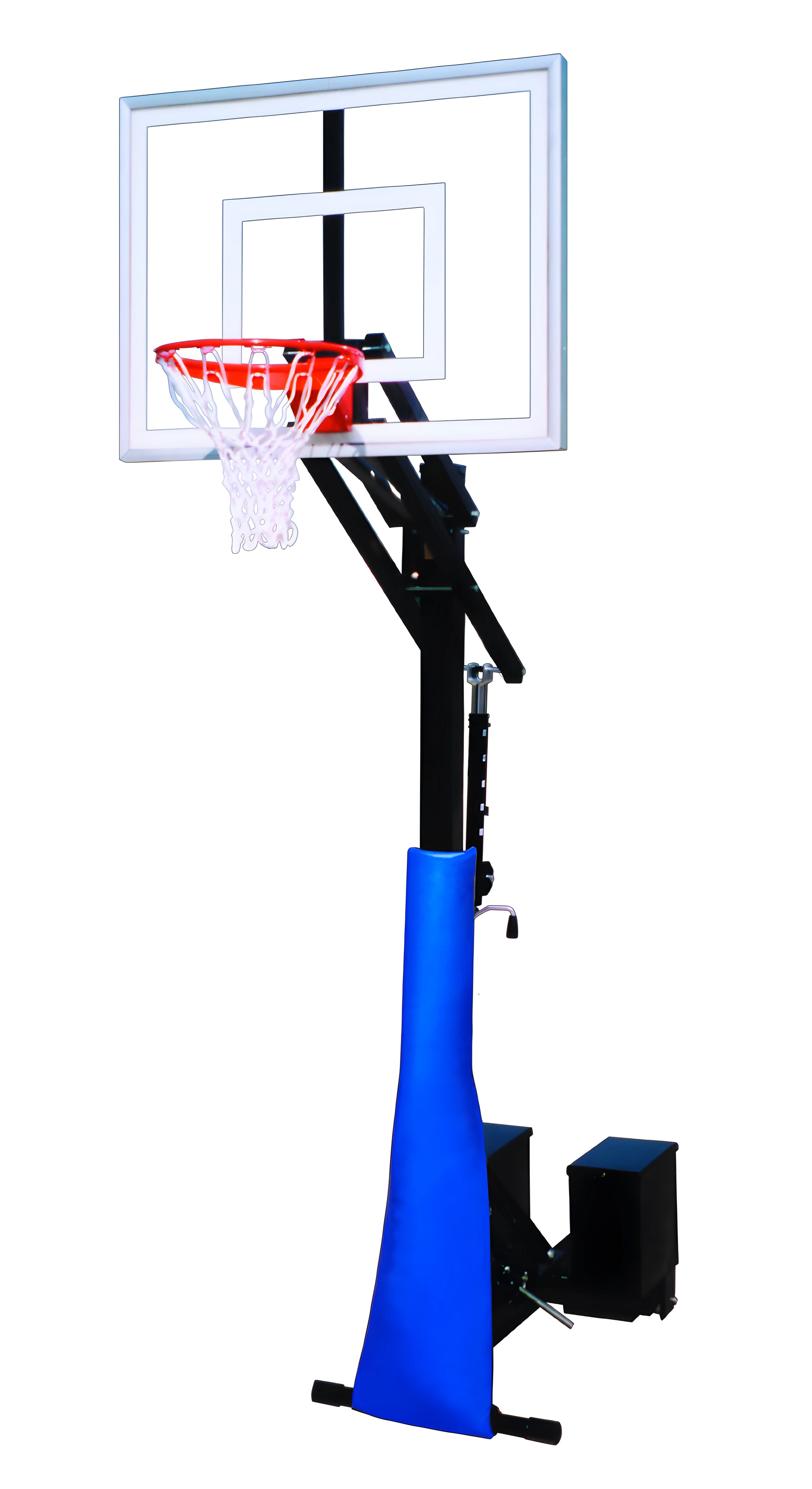 FIRST TEAM Portable Basketball Hoop with adjustable height and sturdy base for outdoor use