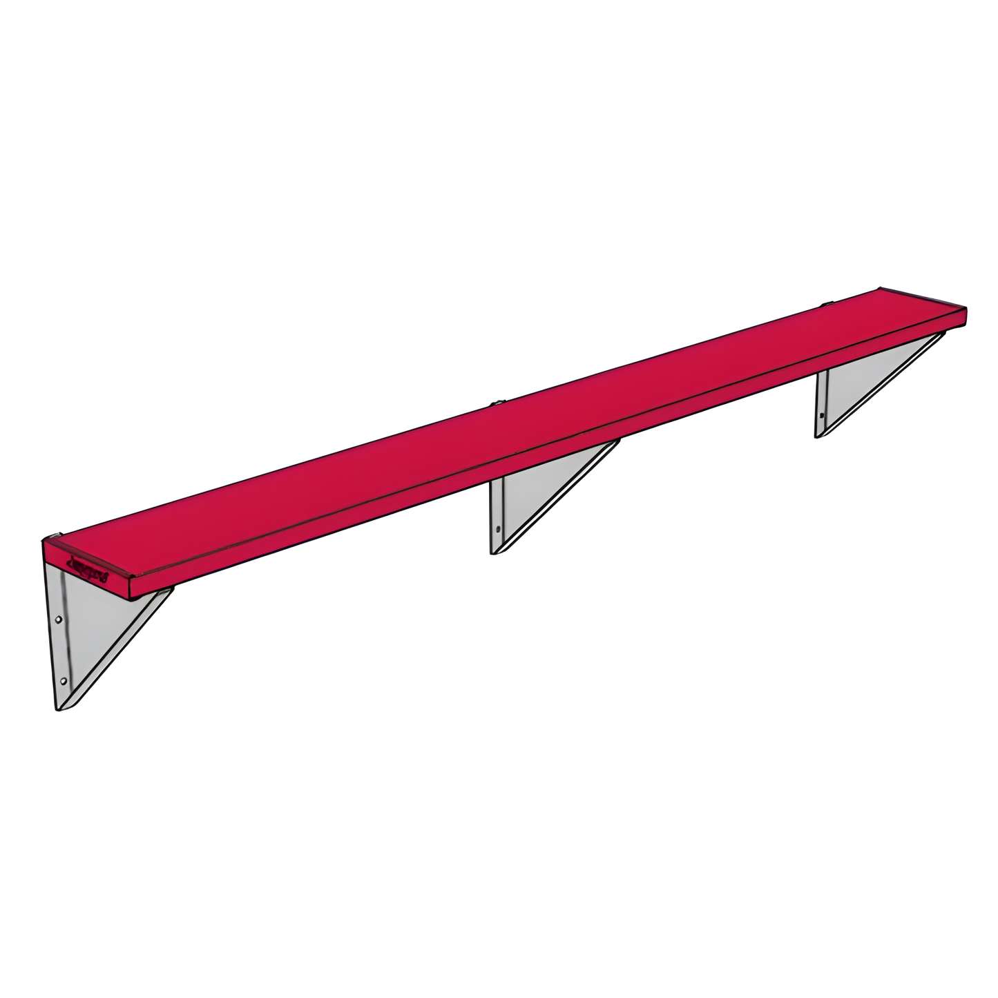 Jaypro Sports Outdoor Player Benches - Wall-Mounted - Powder Coated (PBW-75PC)