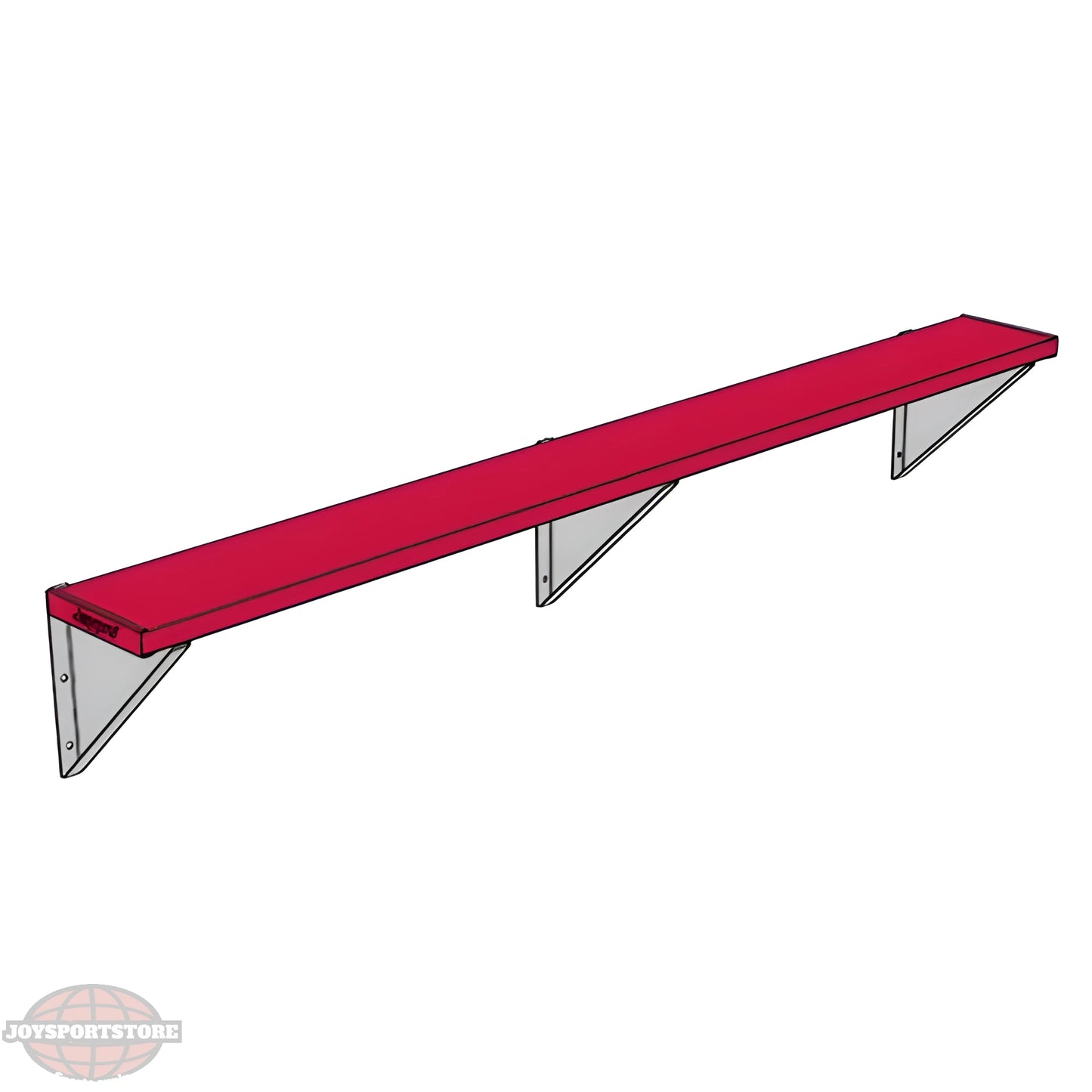 Jaypro Sports Outdoor Player Benches - Wall-Mounted - Powder Coated (PBW-75PC) - JoySportStore