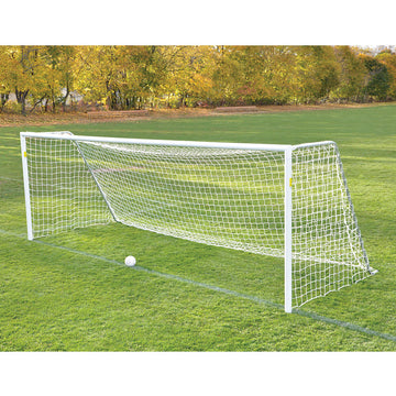 Jaypro Soccer Goals - Classic Official Round Goal - Semi-Permanent (8' H x 24' W x 4' B x 10' D)