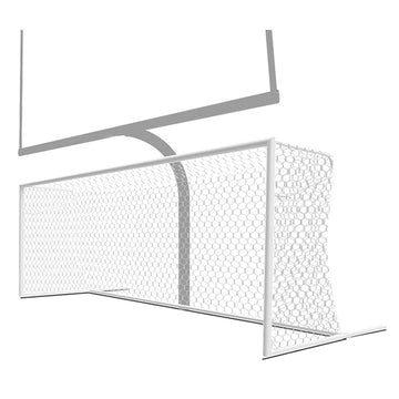 Jaypro Soccer Goals - Nova Premier Adjustable Goal (8' H x 24' W x 4' B x 10' D) - NCAA, NFHS, FIFA, and ASTM Compliant (White)