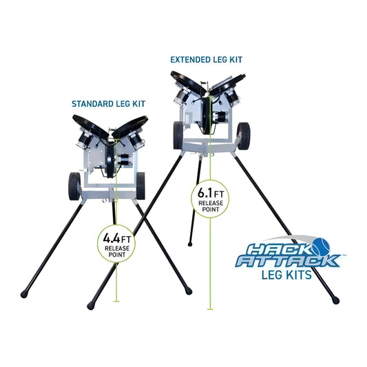 Sports Attack Extended Legs with a height of 6.1 feet for enhanced pitch accuracy in training equipment
