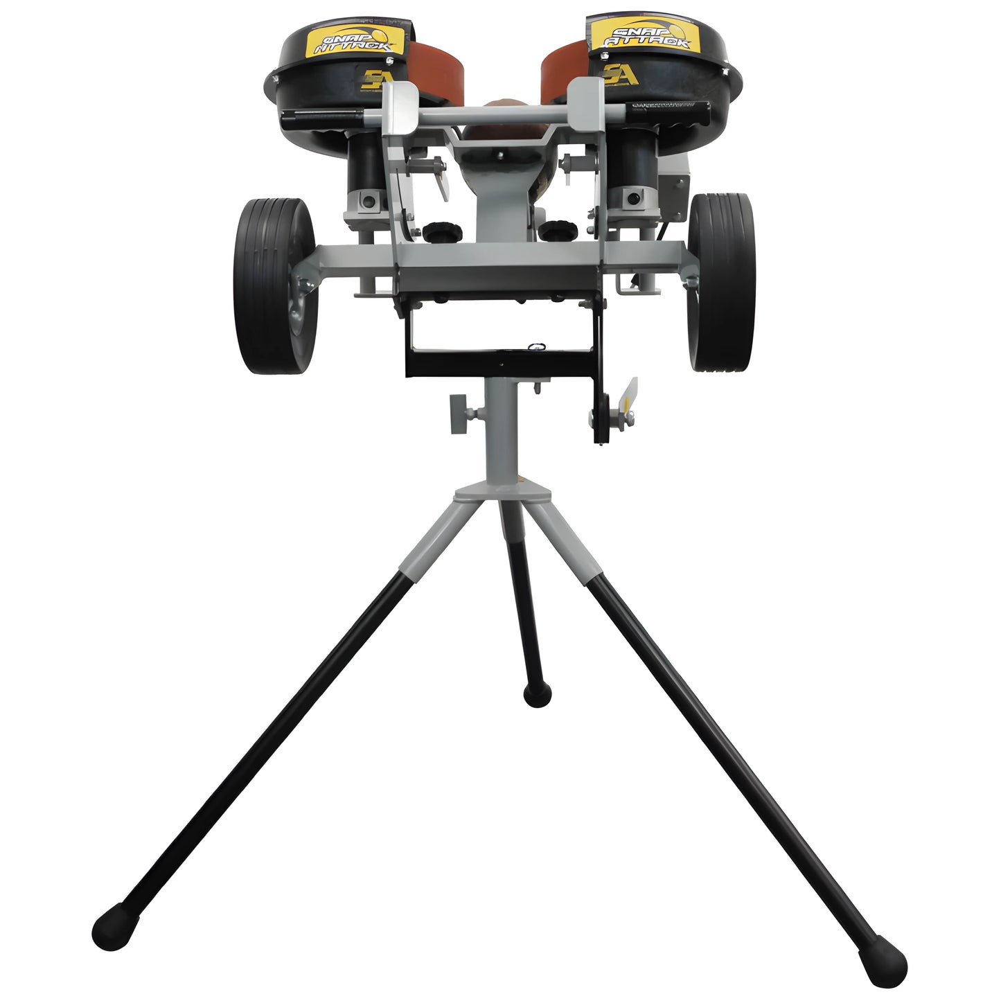 Sports Attack Football Machine on a tripod stand with adjustable height for training sessions