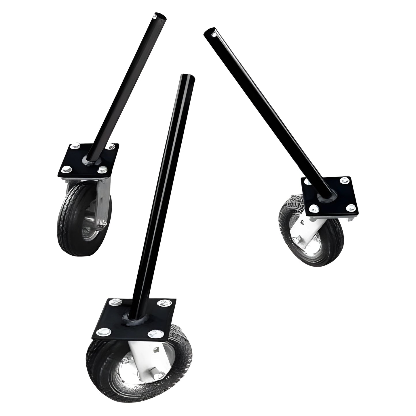 Sports Attack Fungo Kit components including durable wheels and poles for easy mobility during practice