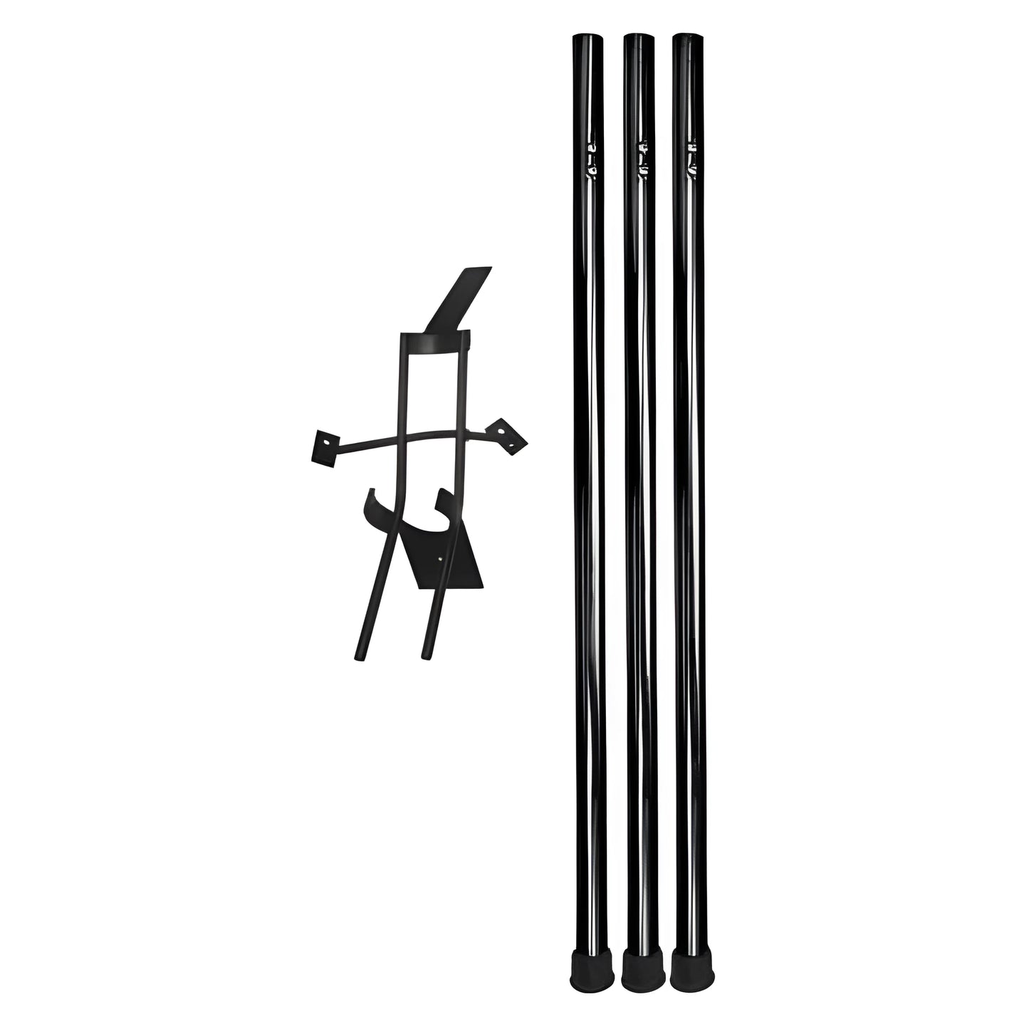 Sports Attack Hack Kit including three sturdy black poles and a secure mounting bracket