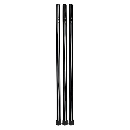 Three black Sports Attack Junior Hack training poles for enhancing athletic performance