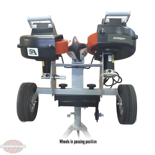 Sports Attack Rugby Machine with passing wheels and durable design for training sessions