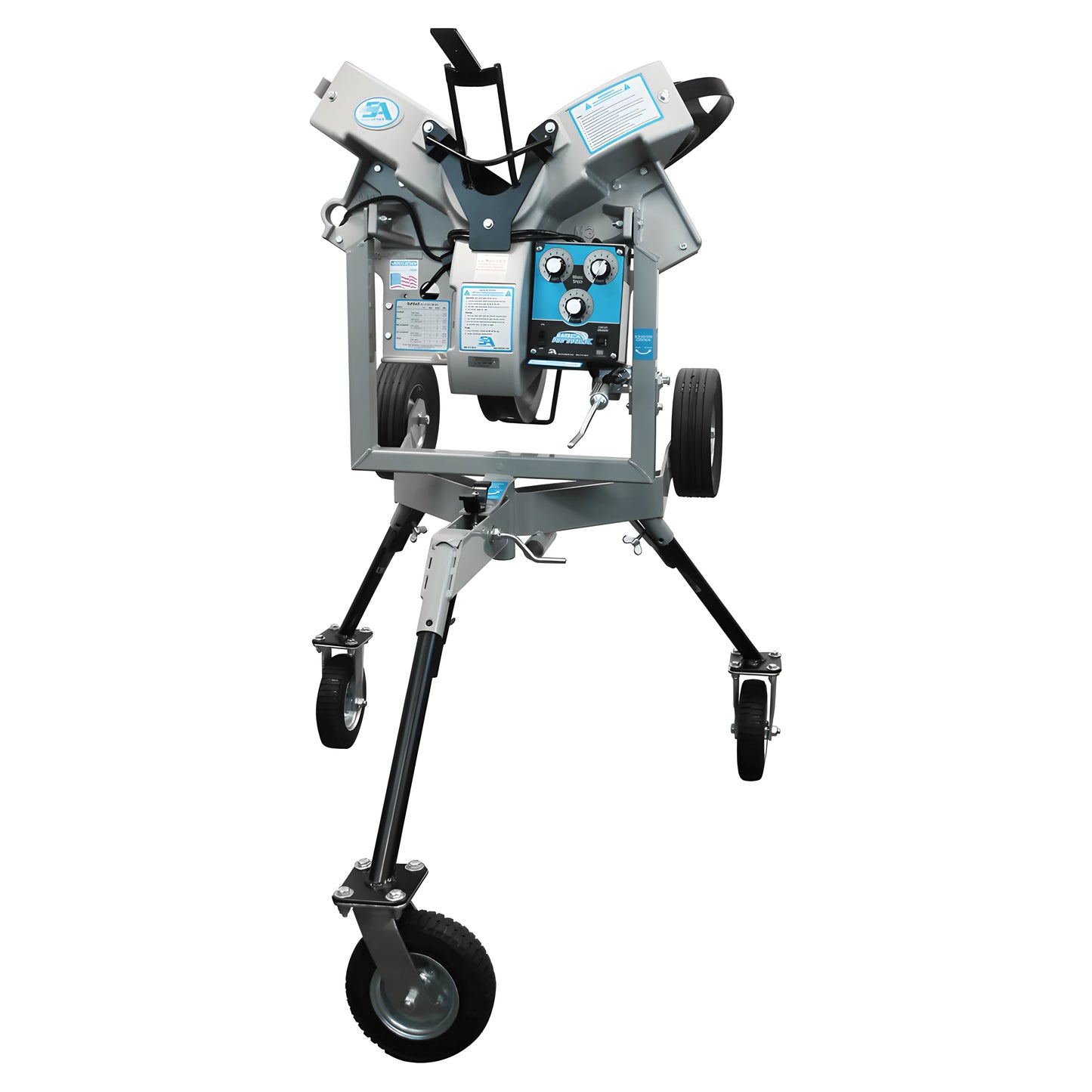 Sports Attack Softball Machine designed for accurate pitching and training athletes