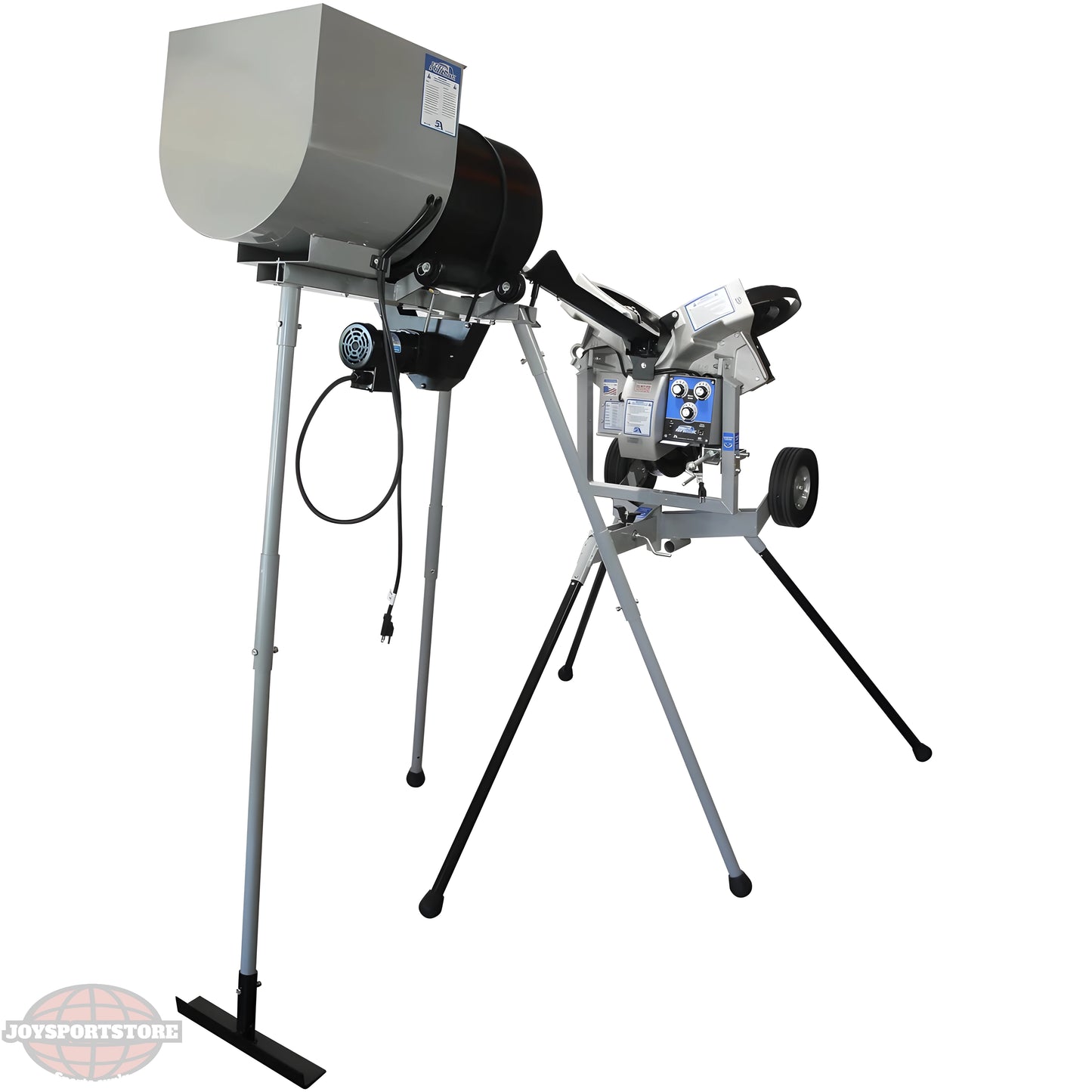Sports Attack Team Feeder for baseball and softball practice with adjustable height and swivel design