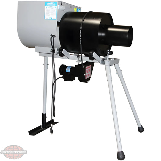 Sports Attack Team Feeder on a sturdy stand for efficient ball delivery during practice sessions