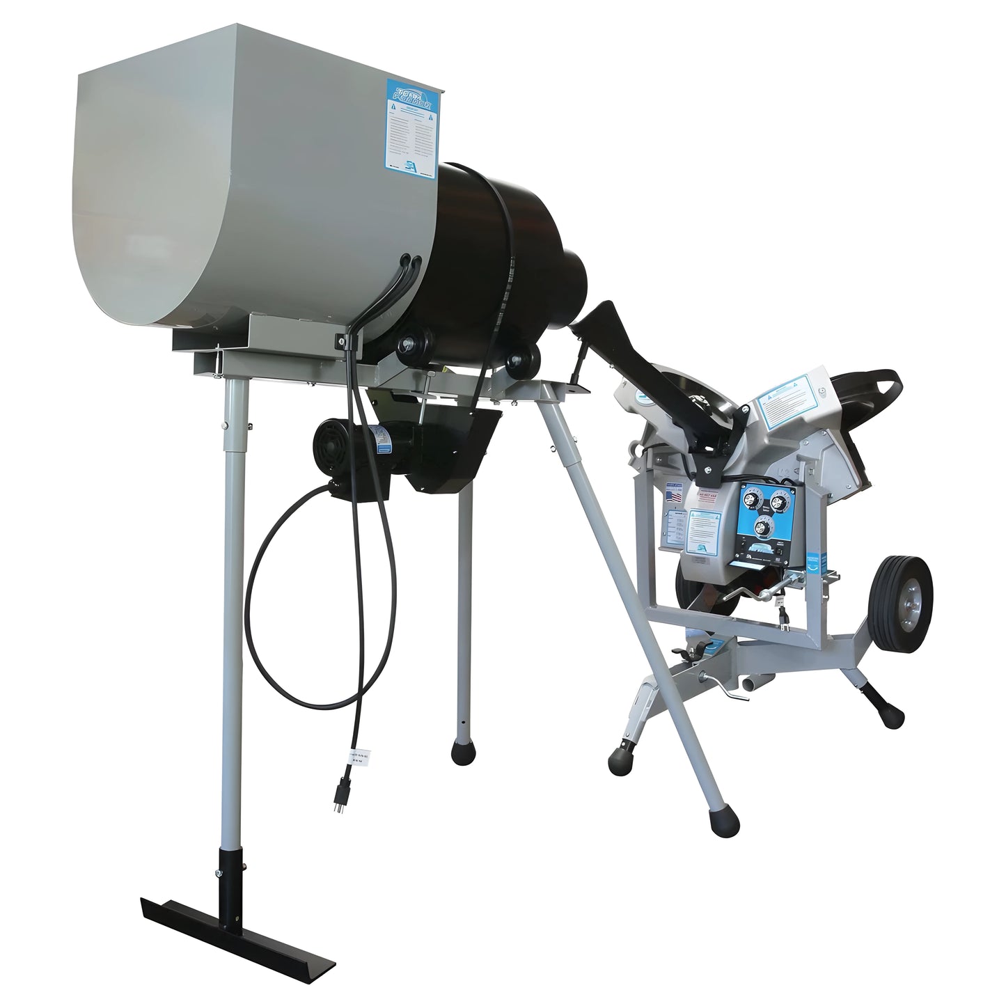 Sports Attack Team Feeder for efficient baseball and softball training with adjustable settings