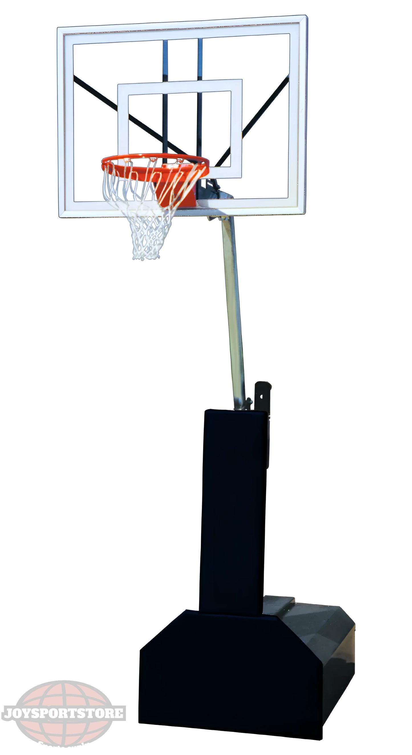 FIRST TEAM portable basketball hoop with adjustable backboard and sturdy base for outdoor play