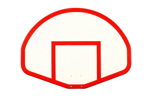 FIRST TEAM basketball backboard in white with red outline for basketball hoop systems