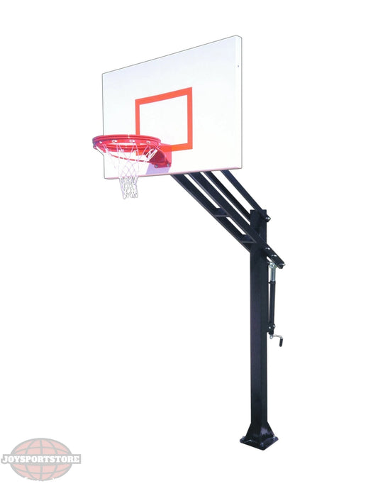 FIRST TEAM Basketball Hoop with Adjustable Height and Sturdy Support for Outdoor Play