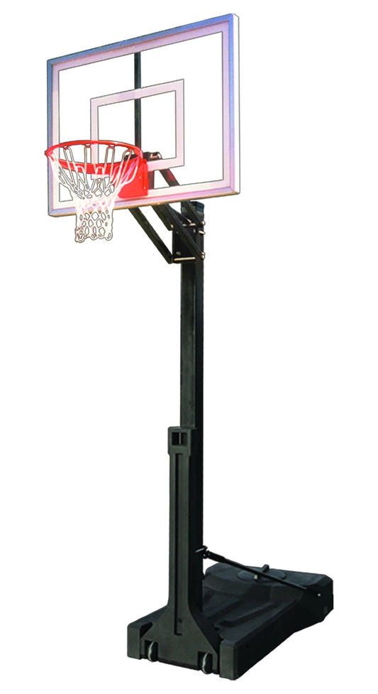 FIRST TEAM Portable Basketball Hoop with adjustable height and sturdy base for outdoor play