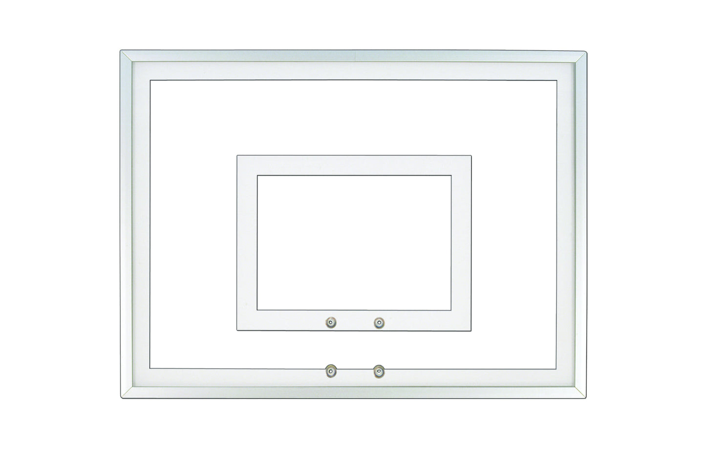 FIRST TEAM clear basketball backboard with white frame for basketball hoop systems