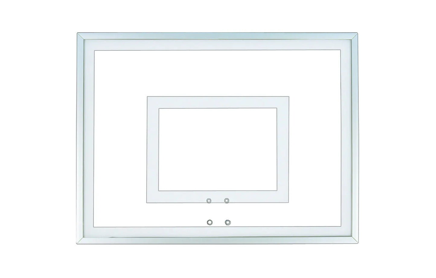 FIRST TEAM clear basketball backboard for indoor or outdoor basketball hoops