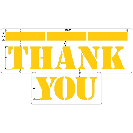 Newstripe Burger King 24 Inch THANK YOU w/ Bar Stencil Newstripe