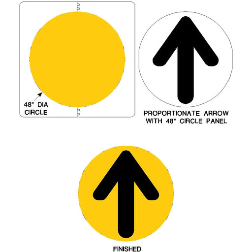 Newstripe Burger King 48 Inch Circle & Arrow Stencil Newstripe