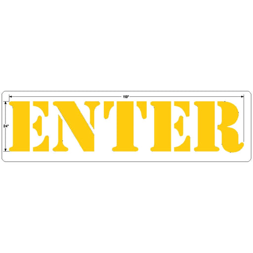 Newstripe Burger King 24 Inch ENTER Stencil Newstripe