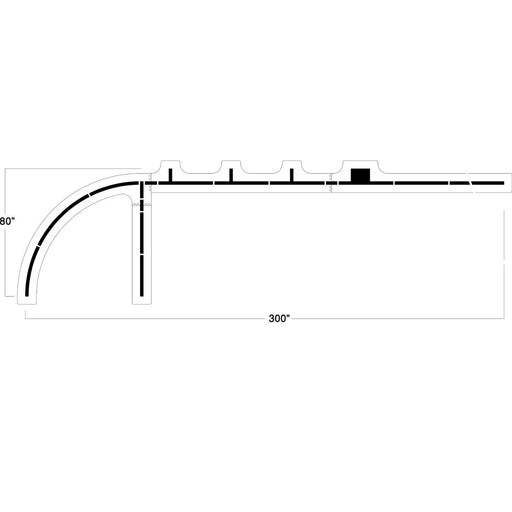 Newstripe Basketball Court Key Stencil Newstripe