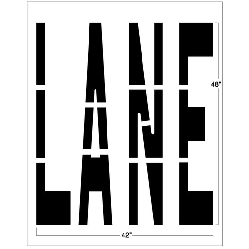 Newstripe Federal LANE Stencil Newstripe