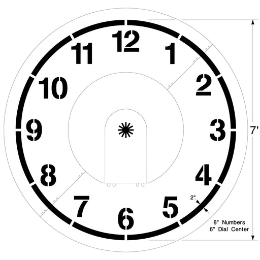 Newstripe Clock Stencil Newstripe