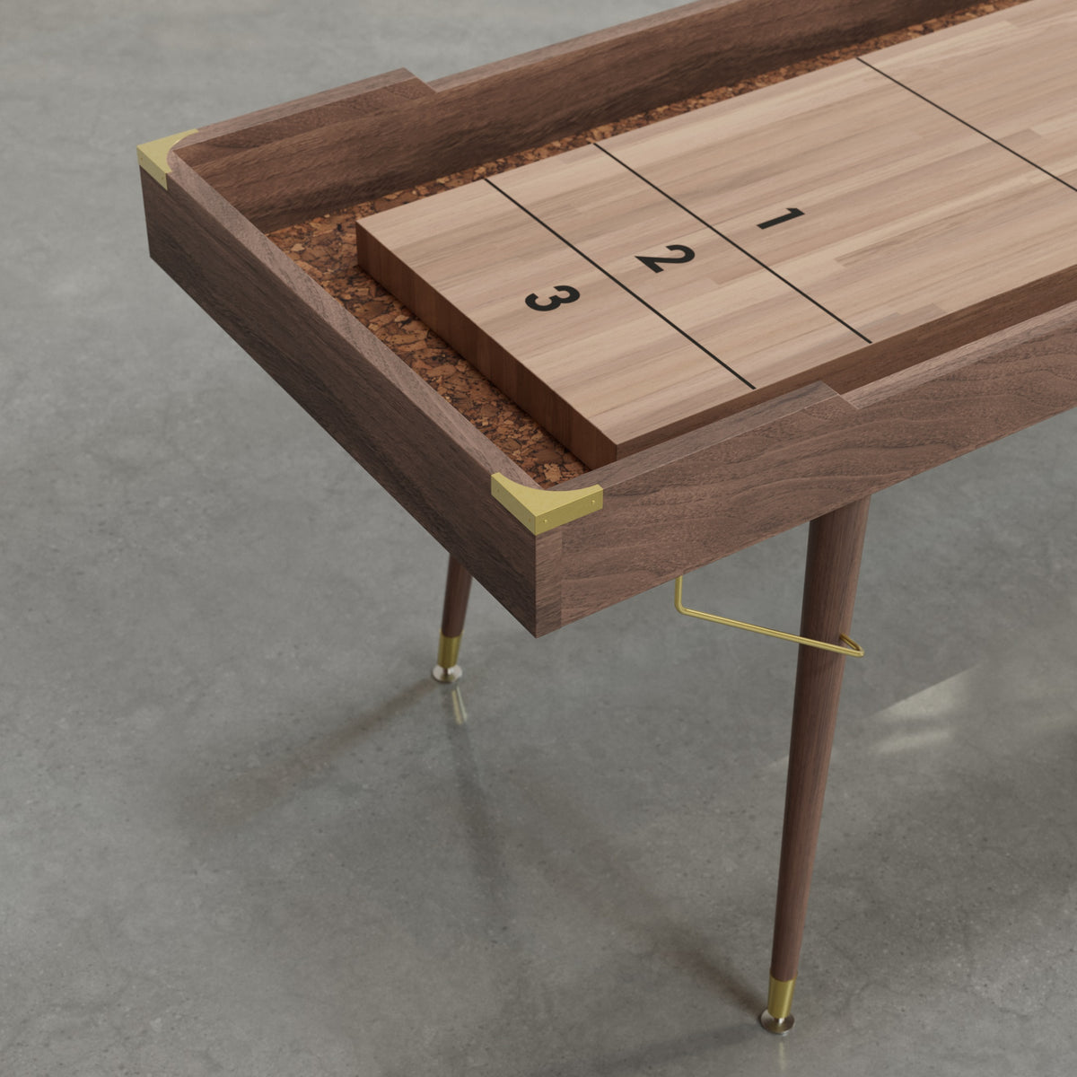 District Mills Cigar Shuffleboard Table