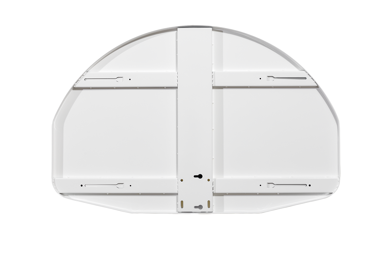 Gared 35” x 54” Durable Fan-Shape Marked Steel Basketball Backboard 1245T Gared