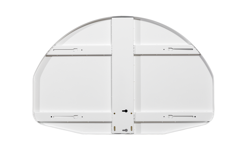 Gared 35” x 54” Durable Fan-Shape Marked Steel Basketball Backboard 1245T Gared