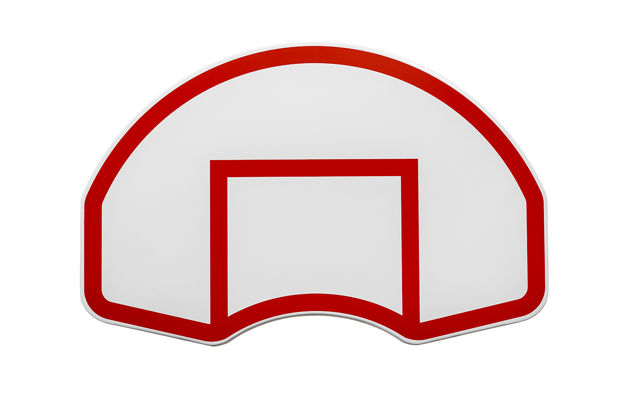 Gared Durable Basketball Backboard with Red Border Gared