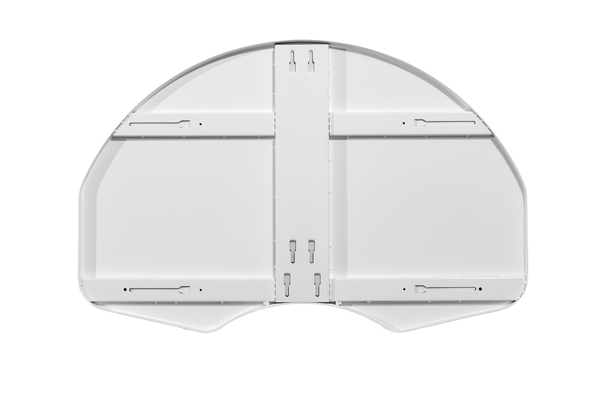 Gared Rear-Mount Fan-Shape Unmarked Steel Basketball Backboard Gared