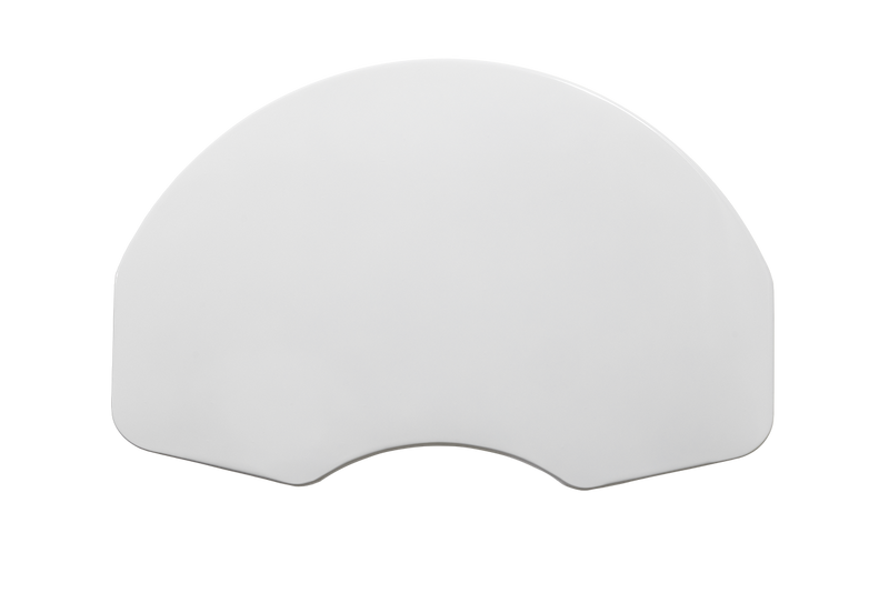 Gared Rear-Mount Fan-Shape Unmarked Steel Basketball Backboard Gared