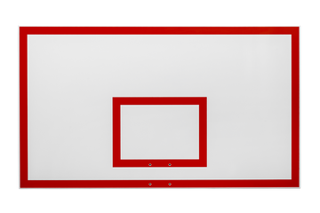 Gared Basketball Backboard with Red Outline Rim