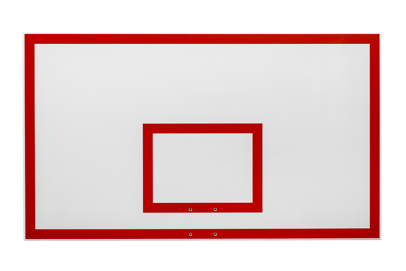 Gared Basketball Backboard with Red Outline Rim Gared