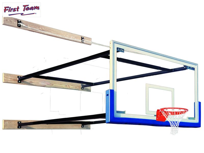 First Team SuperMount82 Aggressor Wall Mount Basketball Goal First Team