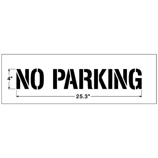 Newstripe NO PARKING Stencil Newstripe