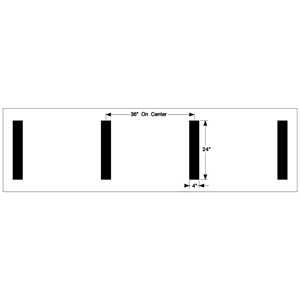 Newstripe NCAA Hash Mark Football Field Stencil Newstripe