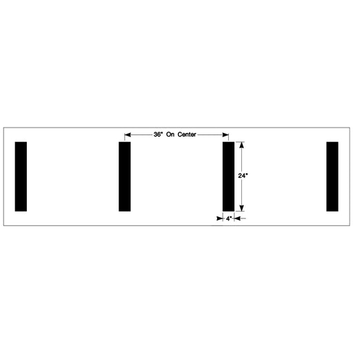 Newstripe NCAA Hash Mark Football Field Stencil Newstripe