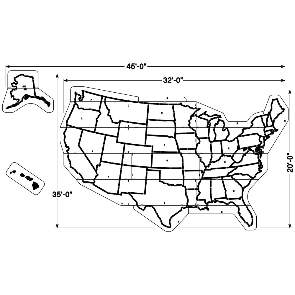 Newstripe US Map Playground Stencil Newstripe