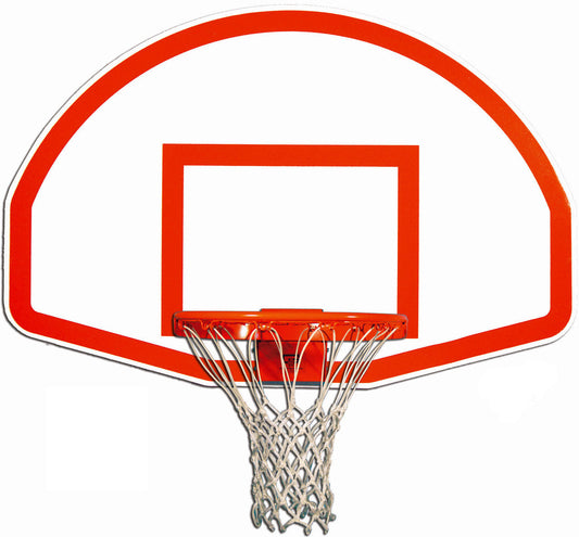 Gared Basketball Backboard with Red Outline and Net Gared