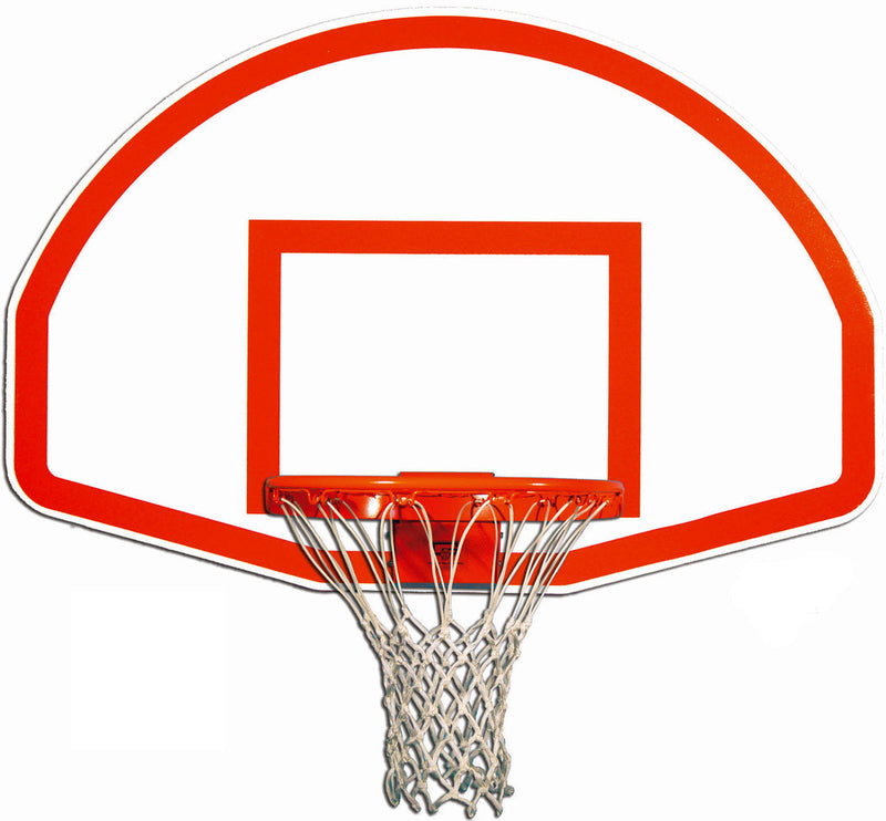 Gared Basketball Backboard with Red Outline and Net Gared