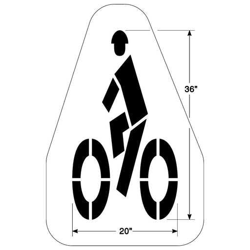 Newstripe Federal Bike with Helmet Symbol Stencil Newstripe