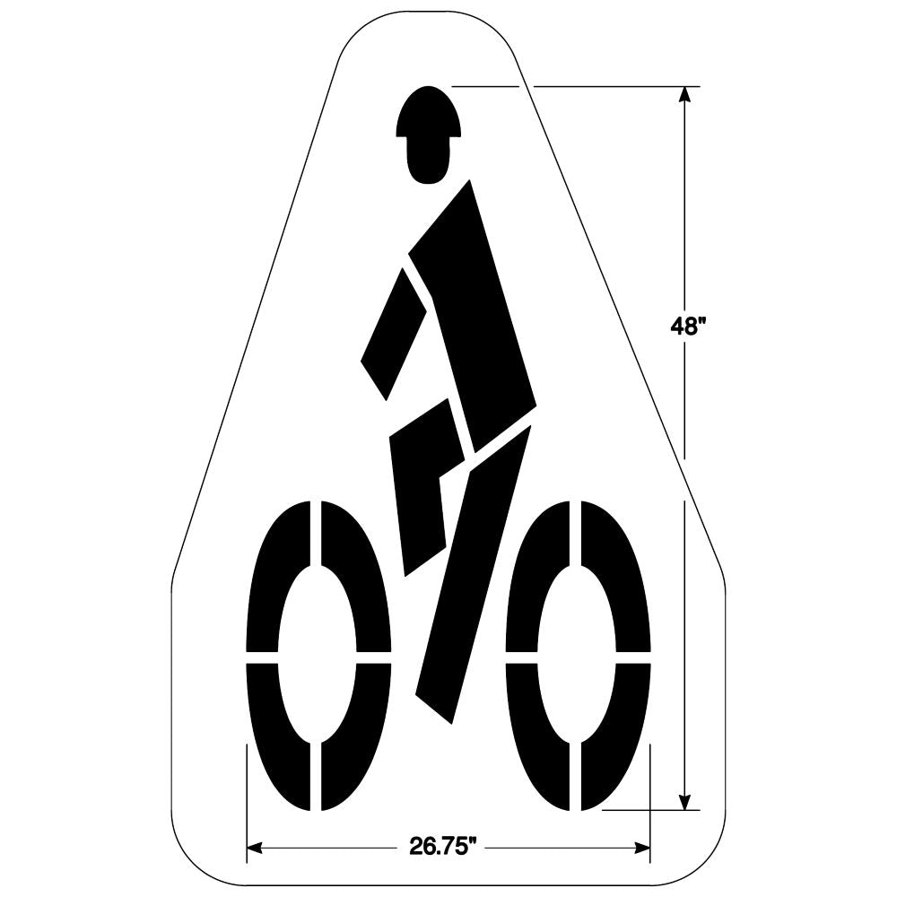 Newstripe Federal Bike with Helmet Symbol Stencil Newstripe